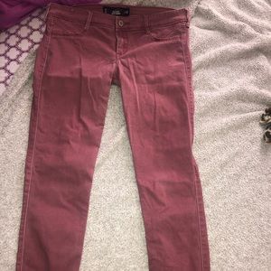 colored jean leggings